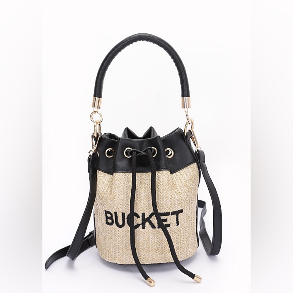 Bucket Straw Bag